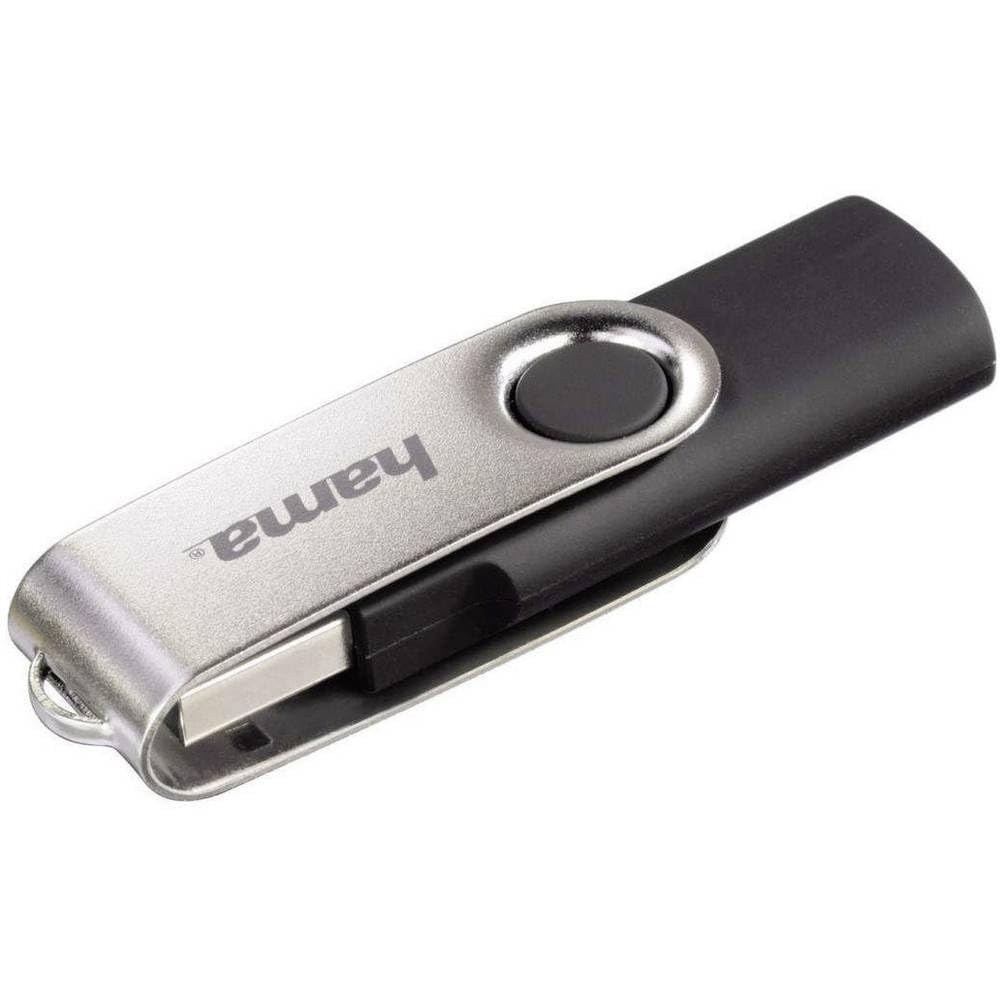 Hama Rotate FlashPen, USB 2.0, 8GB, 10MB/s - Black | Silver-picture-14