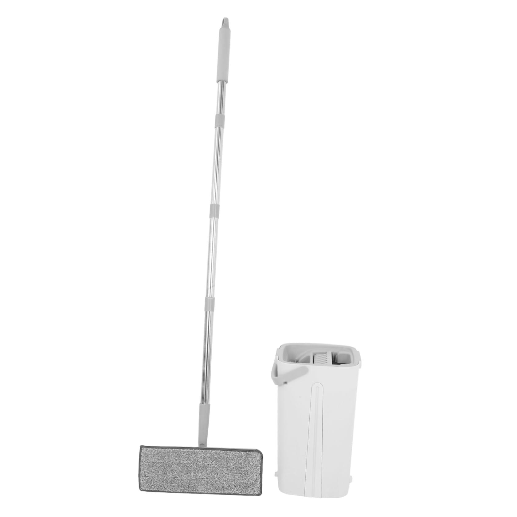 COLLBATH Lavapavimenti con Secchio e Strizzatore, Flat Mop in Microfibra, Uso Bagnato e Asciutto, Pulizia Pratica per Casa e Ufficio