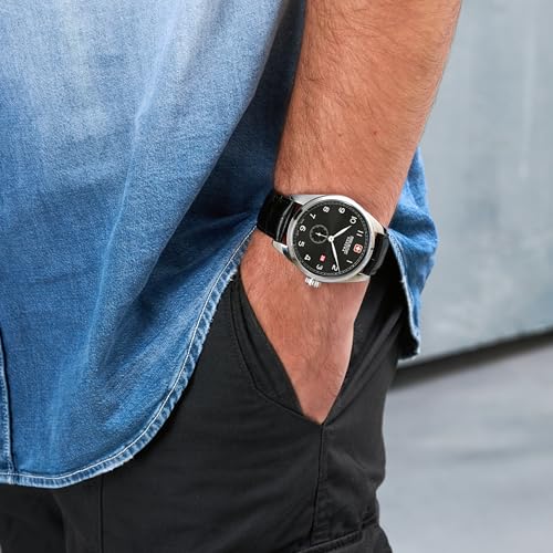 Image of Swiss Military Hanowa Lynx Black Dial Watch for Men - SMWGB0000703