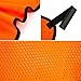 Blaze Orange Safety Panel,Blaze Orange Mesh Safety Panel with Reflective Strips,Orange Tent Backpack Cover Safety Panel,Outdoors Safety Panel for Field Hiking Camping Biking Traveling (S:7.5