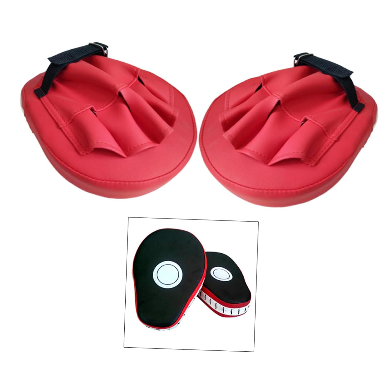 INOOMP Kickboxing Training Pair of Curved Training Pads Boxing Target Thai Pads Hand Feet Guards
