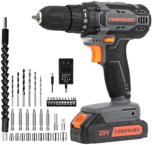 Top COMOWARE Cordless Drill Sets: Power, Style, and Versatility 6 Orange Drill Set