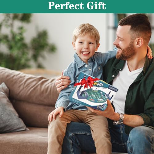 Tutamaz Interaktives Tischfußballspiel, Table Soccer Tischfussball Kinder Mini Tischkicker Spielzeug Tisch Fußball Kit – Bild 8