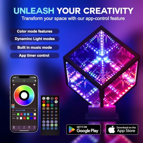 Lumoonosity LM-T03 Infinity Cube Light - Usb Powered Infinity Mirror Light thumb #4