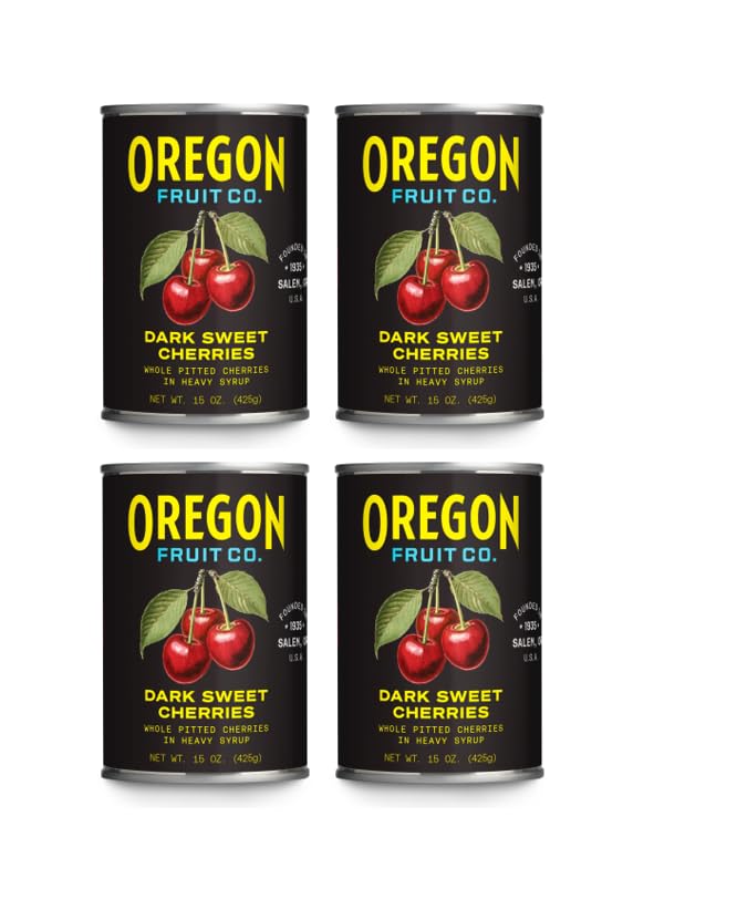 Oregon Red Tart Canned Cherries in Water Pitted Cherries