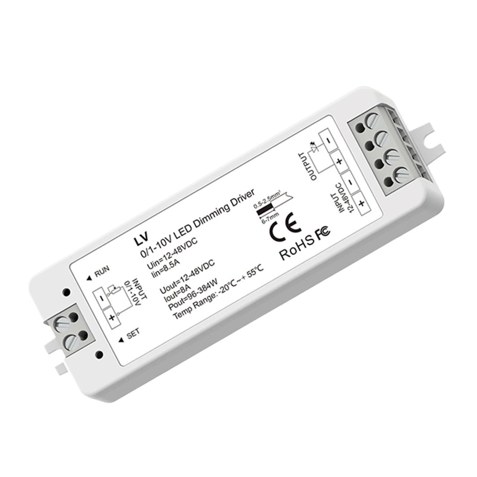 Controlador de atenuación LED LV LV2 LV-L L4-L 0/1-10V controlador de atenuación LED de voltaje constante PWM 1CH 2CH DC 24V 12V 0-10V atenuador 1/2 canal de atenuación por empuje(L4-L Driver Only)