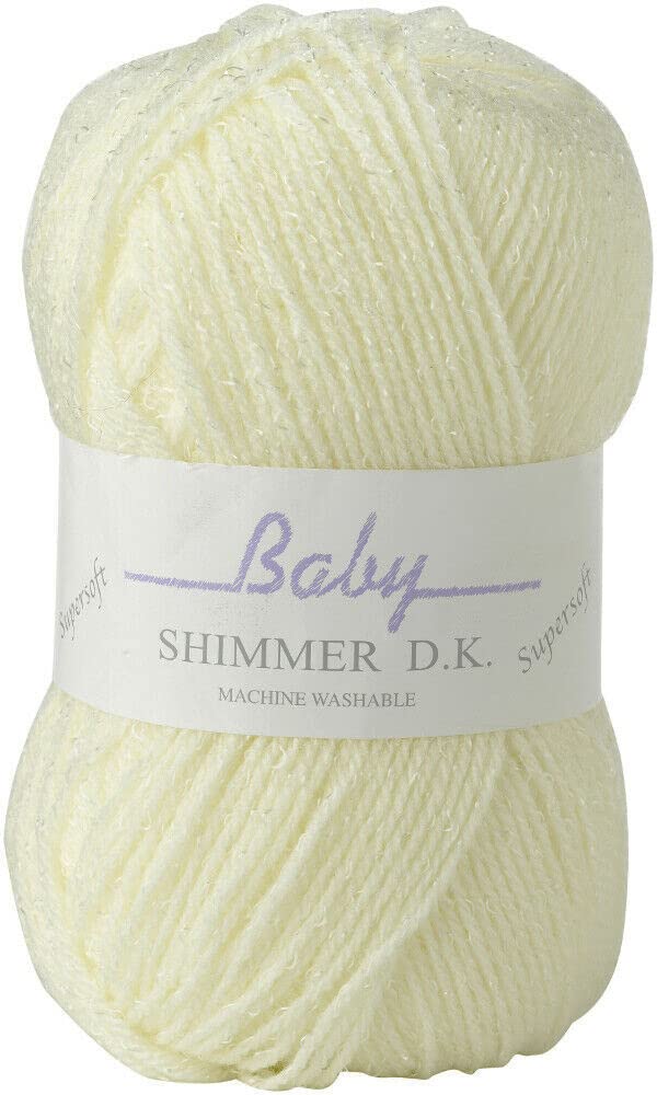 James C. Brett Ivory James C Brett Baby Shimmer Dk Wool/Yarn - Bs9 Cream