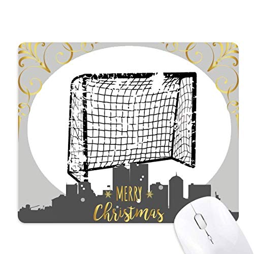 Tapis de souris football caoutchouc noir motif Noël et schéma tactique