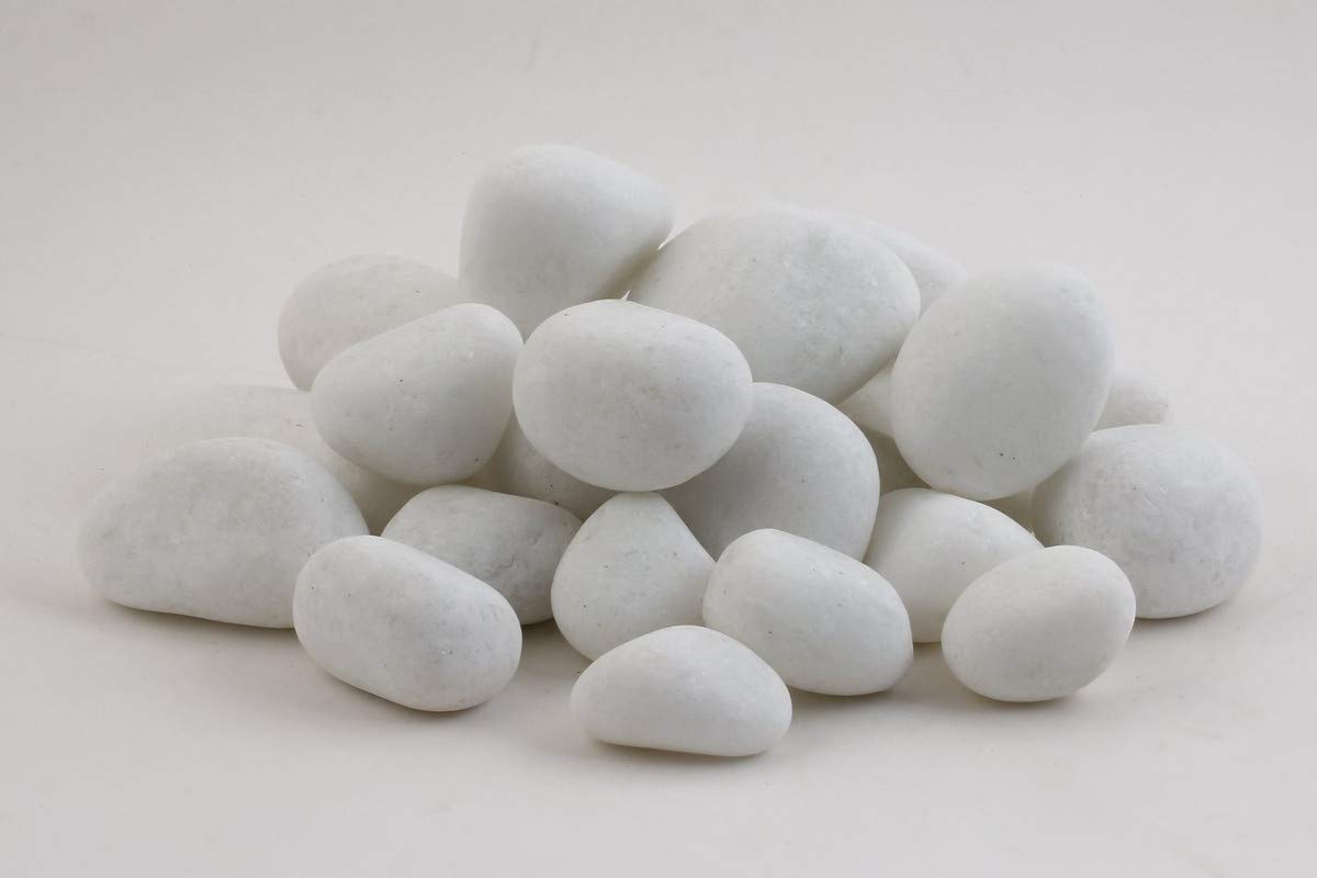Snow White Beauty Decorative, Garden and Landscaping Stones Pebbles, 2.5 kg 1"-2-inch-image-15