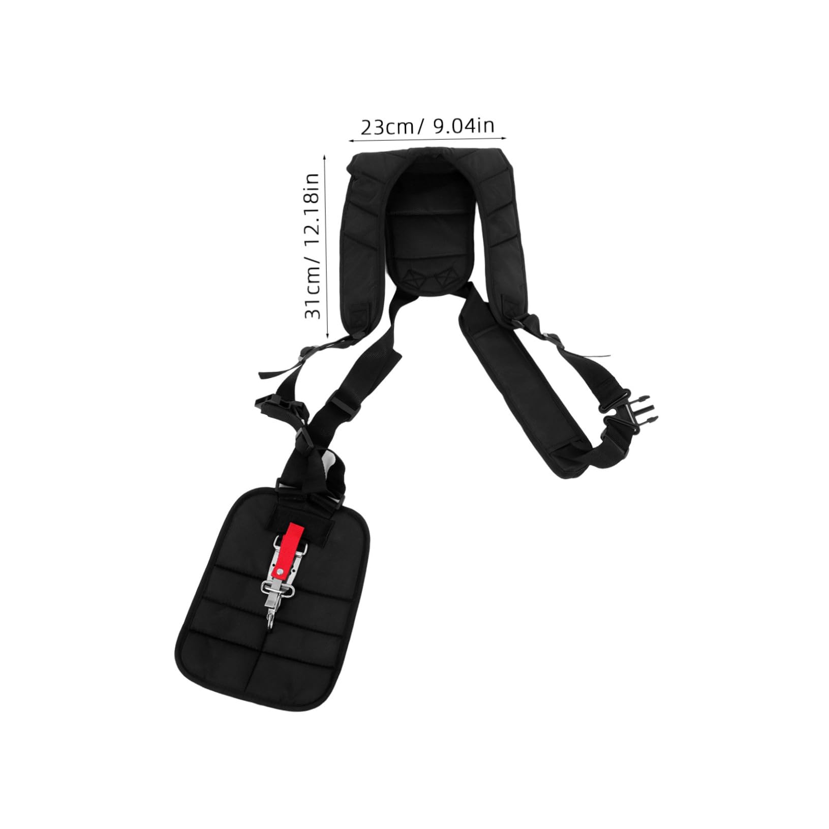 Correa para Desbrozadora Doble Hombro Acolchada y Cinturón Ajustable de Nylon Corte de Césped Seguro y Cómodo
