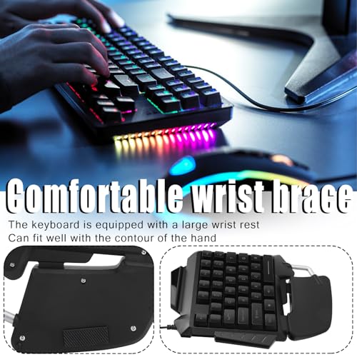 Teclado Mecánico Portátil 35 Teclas USB Cable miniatura 4
