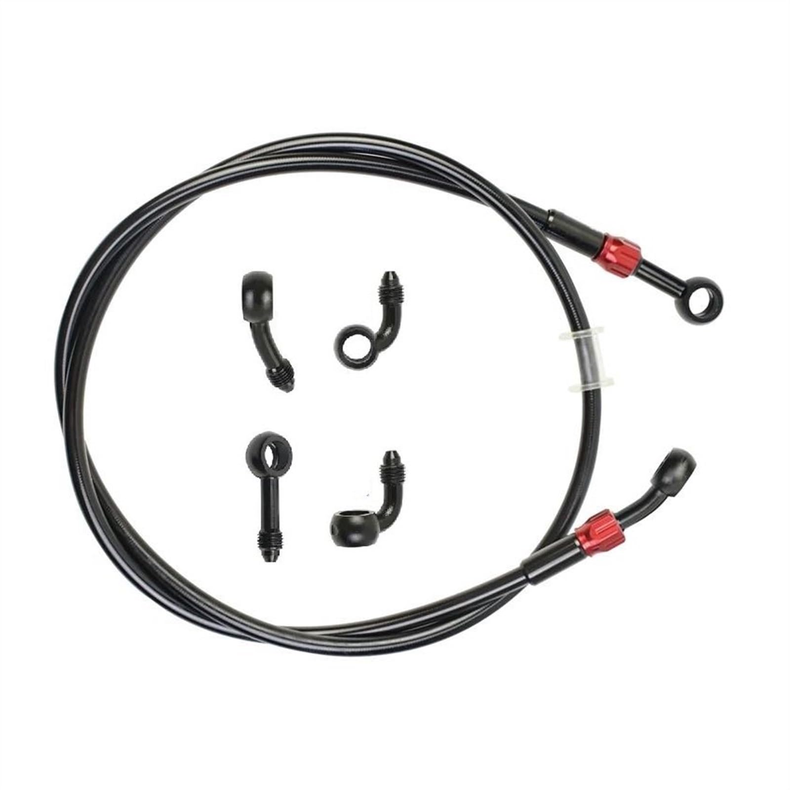 Ksxzw One Color Motorbike Part Diameter Is 10Mm Motorcycle Brake Hose Hydraulic Stainless Steel Braided Line Fluid Oil Tube 400Mm-2400Mm(800Mm)