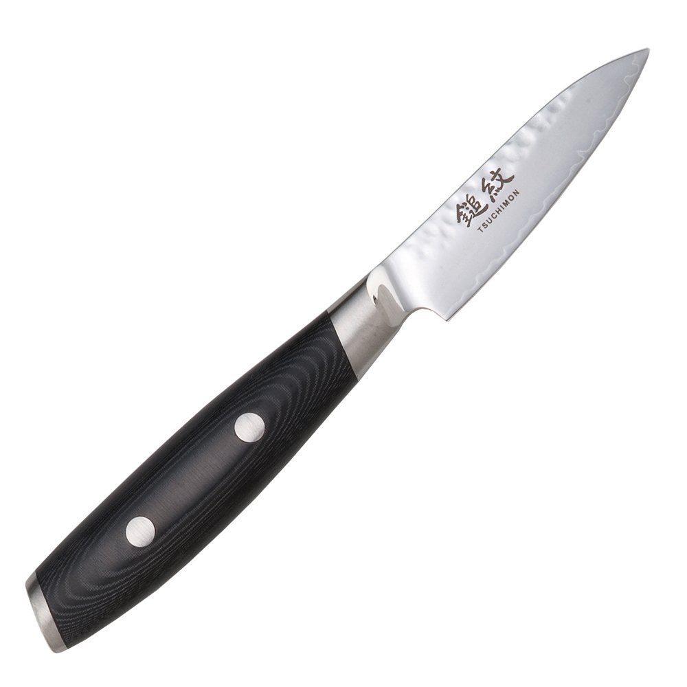 Yaxell Tsuchimon Kitchenknife-Fabriqué au Japon - 8 cm-Couteau d'Office Lame 3 couches-Core VG10 matière