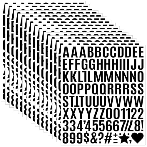 1470Pcs Letter Stickers Alphabet Stickers 15 Sheets...