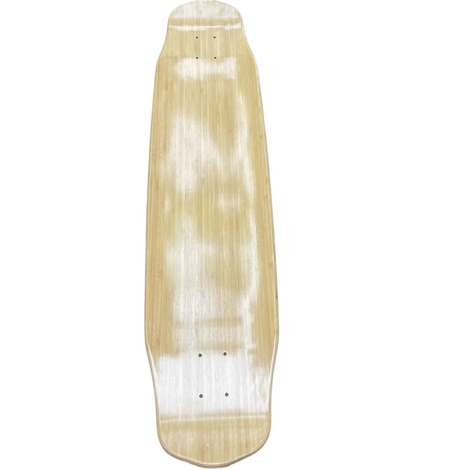 Cubierta Longboard de arce y bambú de 37 pulgadas en blanco for bricolaje