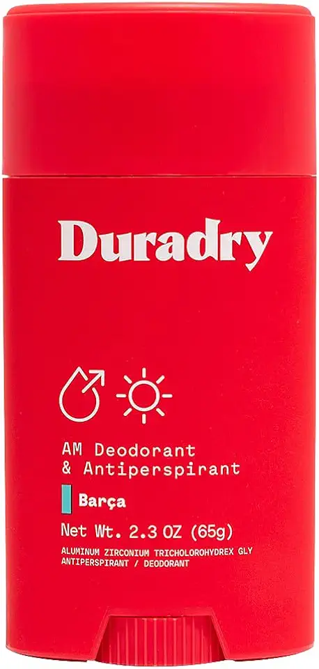 Duradry Am Deodorant & Antiperspirant - Desodorante com Prescrição Médica para Hiperidrose, Antitranspirante para Mulheres e Homens, Proteção Contra Suor Nas Axilas, Sem Silicone - Barca, 2,3 Onças (Pacote com 1)