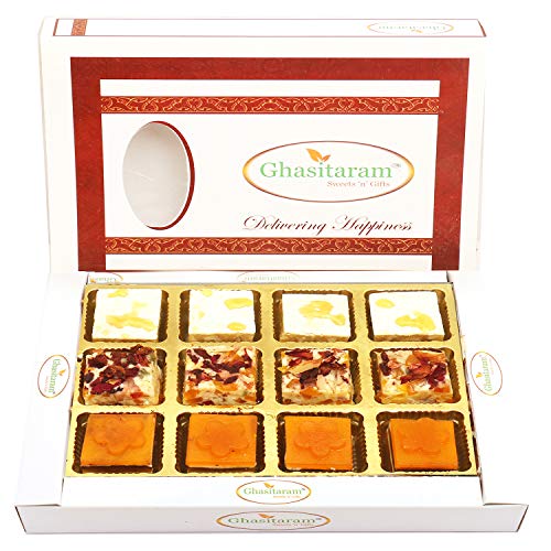 Ghasitaram Gifts Indian Sweets - Diwali Gifts Diwali Sweet - Choco Honey and Mango Delight Sweets 12 pcs