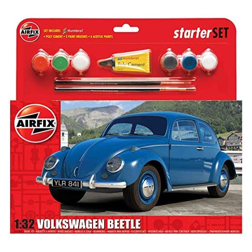 Airfix - Kit Mediano con Pinturas, Coche VW Beetle (Hornby A55207)