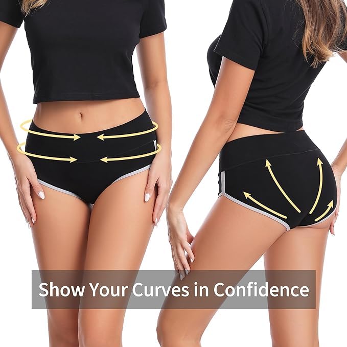 Image of DIVING DEEP Womens Breathable 100% Hipser Regular & Plus Size Underwear | Cotton Brief | High Waist Full Coverage Tummy Controller | High Rise Underpants Womens Panties - (Pack of 4)