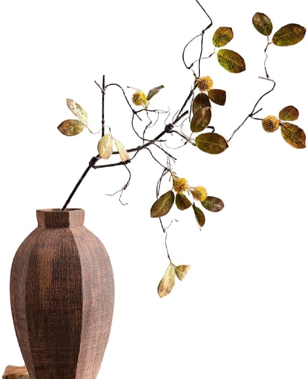 Rustic Reach Chestnut Leaf Branch Stem 44.5" Tall Green/Five Stems