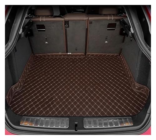 Tapis coffre voiture Cayenne protection 3D haut de gamme finition café