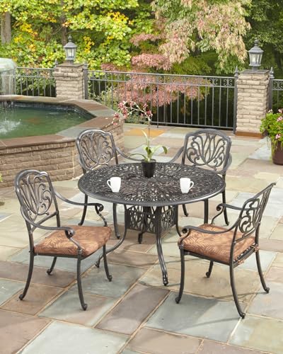 Homestyles Capri Outdoor Dining Table, Capri, Charcoal - Thumbnail 3