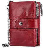 ▶ Hochwertige Materialien: Hergestellt aus hochwertigem 100% Leder, das sich angenehm anfühlt / eine natürliche, zarte Textur aufweist / ein wunderschöner Lederduft für übergroße Brieftaschen.
