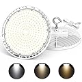2 Pack LED High Bay Light 150W 120W 90W Adjustable, UFO High Bay LED Lights 3000K 4000K 5000K, Dimmable High Bay LED Shop Light IP65 Waterproof for Garage Warehouse Factory, UL&DLC Listed White