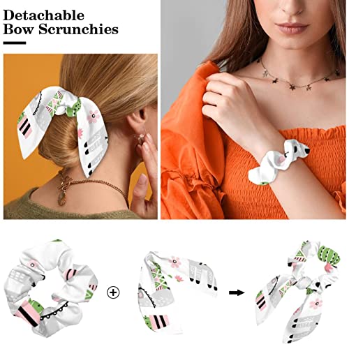 Chouchous pour queue de cheval à motif cactus pour sublimer vos coiffures d'été - 4