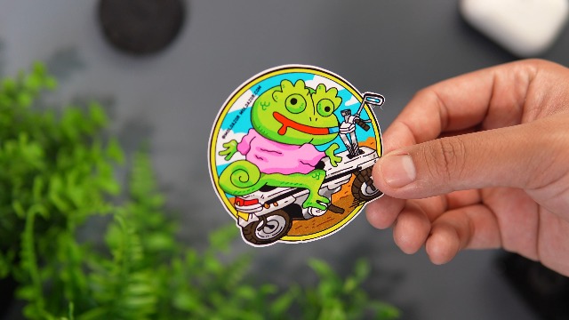 VulgrCo Custom Stickers Personalized, Set of 100 Individually Die Cut Personalized Stickers, Print Your Own Sticker, UV-Resistant Customized Sticker Labels for Jars, Laptops, Bottles & More