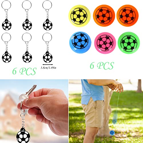 FORMIZON Football Anniversaire Cadeau, 68 Pièces Kit de Fête Football, Balles Rebondissantes Porte Clés Football… - Image 4