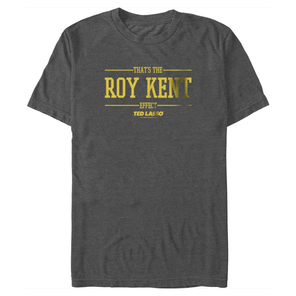 Ted Lasso Warner BROS Men's The Roy Kent Effect T-Shirt, Charcoal Heather, 3XL