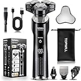 Waterproof Electric Razor for Men, Wet/Dry 3-Blade...