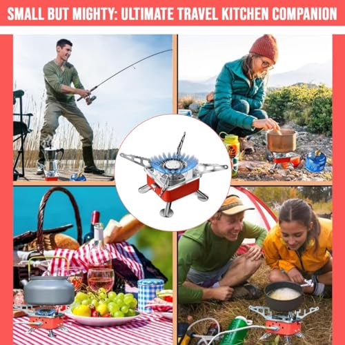Image of Gadget Deals combo- camping stove with cylinder | camping gas stove | Cooking Gas Burners & butane gas cylinder - butane gas refill | Emergency stove | camping cylinder