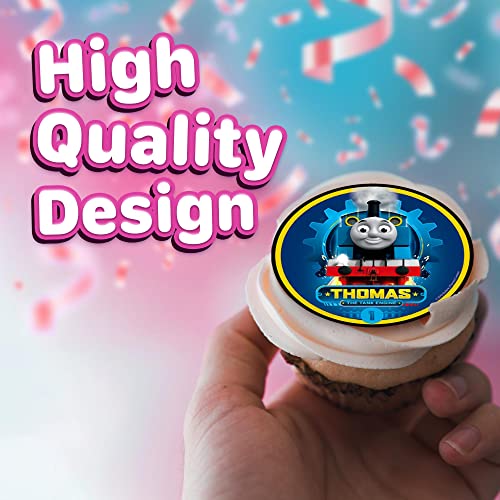 30 X Edible Cupcake Toppers Themed Of Thomas The Tank Engine Collection Of Edible Cake Decorations | Uncut Edible On Wafer Sheet #TOP2