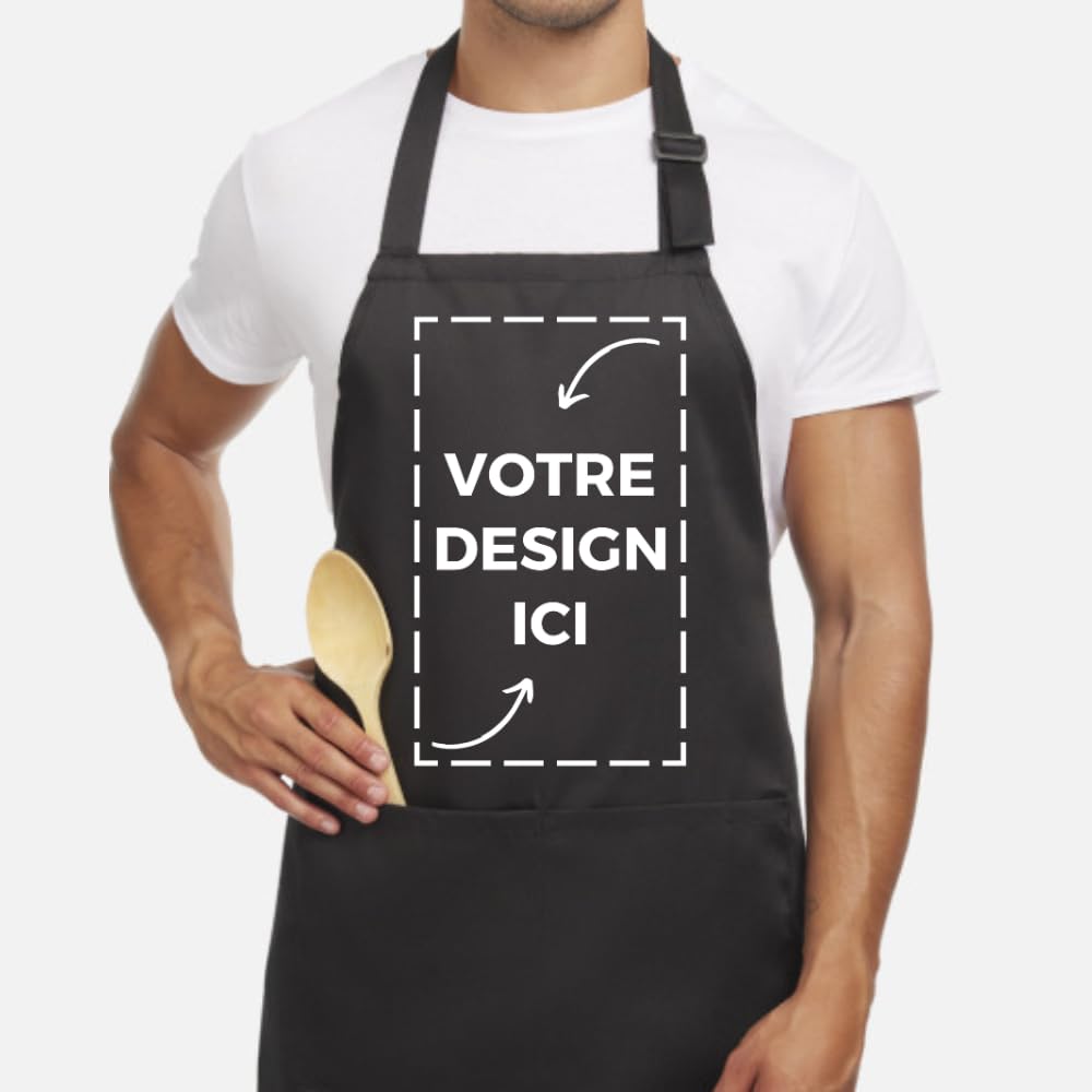 tostadora Tablier Personnalisé Homme Femme avec ou sans Poche - Tablier Barbecue Homme Personnalisé - Tablier De Cuisine Femme Cadeau Personnalisé - Tablier Cuisine Personnalisable