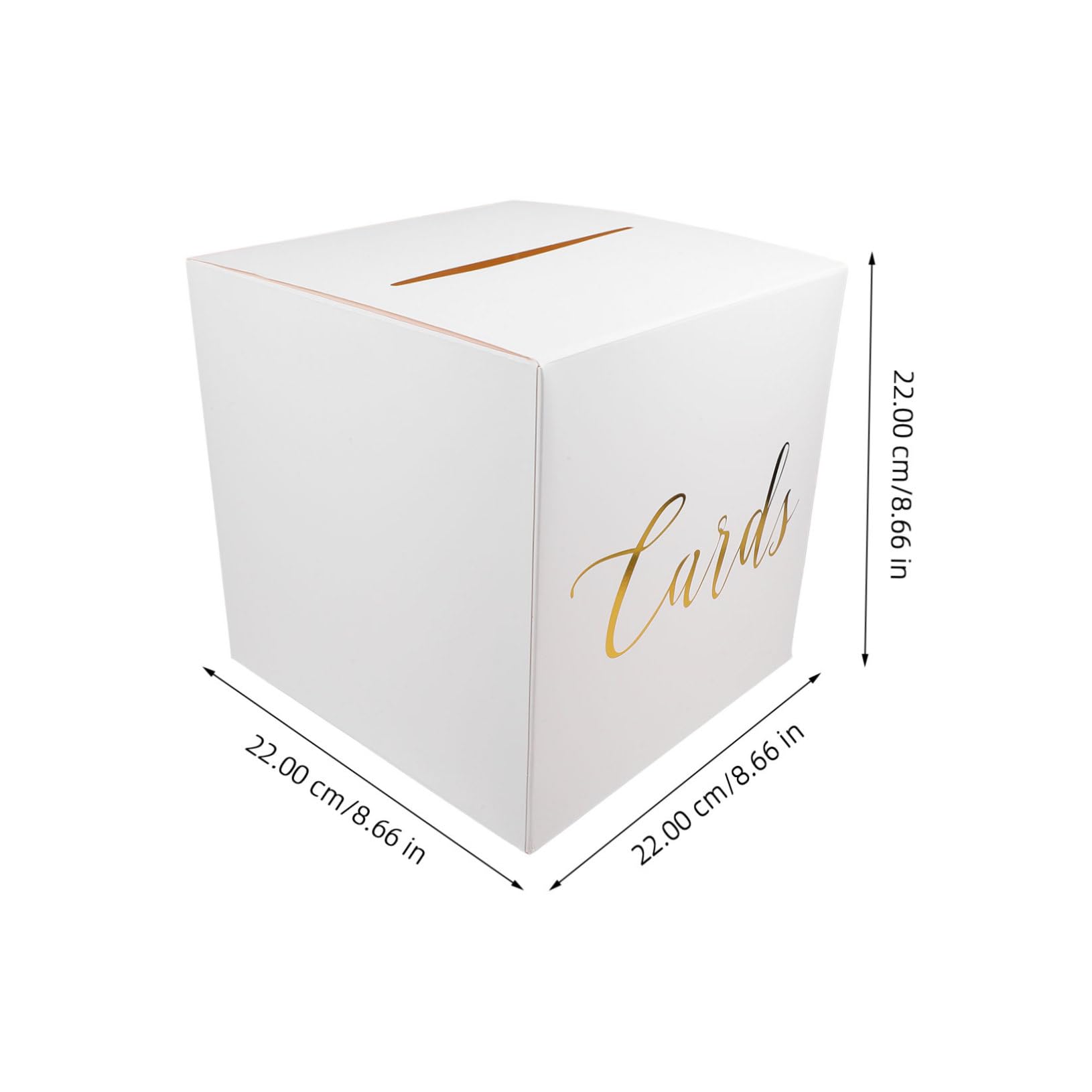 OUNONA 1 set Wedding Card Box Elegant Keepsake Container for Present Cards Greetings for Weddings Engagements Anniversaries