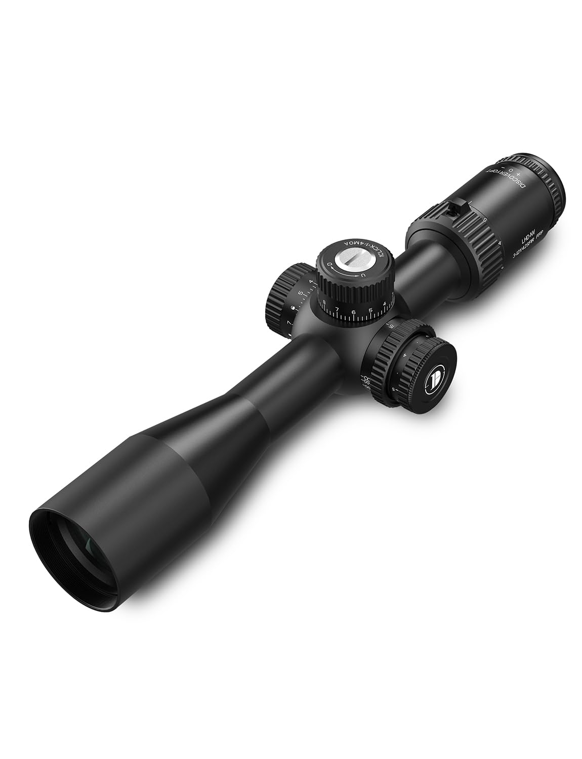 DISCOVERYOPT Mira telescópica LHD 3-12X42 FFP, óptica compacta y Liviana, Primer Plano Focal, 1/4 Moa, retícula iluminada roja de Seis Niveles, para Aventuras al Aire Libre con Tubo de 30 mm