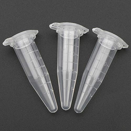 Jiuwu Centrifuge Tubes Bottom Tip Clear Plastic Test Tube Vials 1.5Ml Pack Of 100 #TOP3