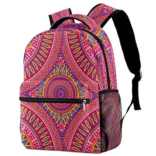 Sac à dos hibiscus rose pour femme et adolescente - Modèle léger classique
