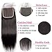 Liangya Hair Hd Closure 5x5 Straight Closure 5x5 Transparent Lace Closure 12A Virgin Remy Human Hair Frontal Closure Pre Plucked With Baby Hair Natural Black Color(14inch)