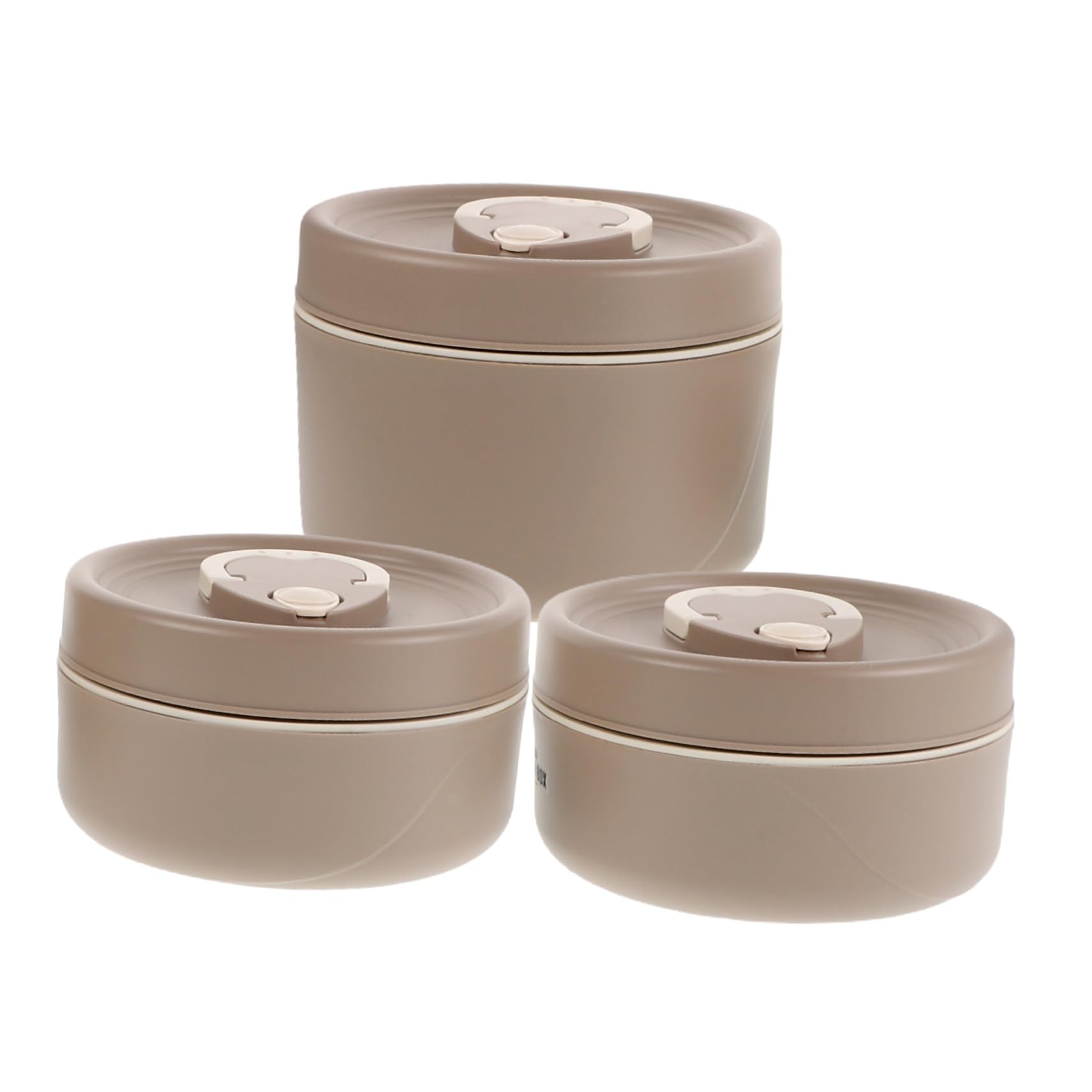 Alipis 3pièces Set De Récipients à Lunch Empilables Acier Avec Pour Adultes Boîte Bento Portative Pour Bureau Et