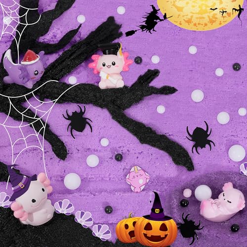Image of Axolotl Cloud Slime Kit 2 Pack - 14oz Non-Sticky DIY Slime for Kids, Includes Cute Axolotl Charms & Add-Ins, Glitter, ASMR Sensory Toys, Slime Party Favors for Girls Boys