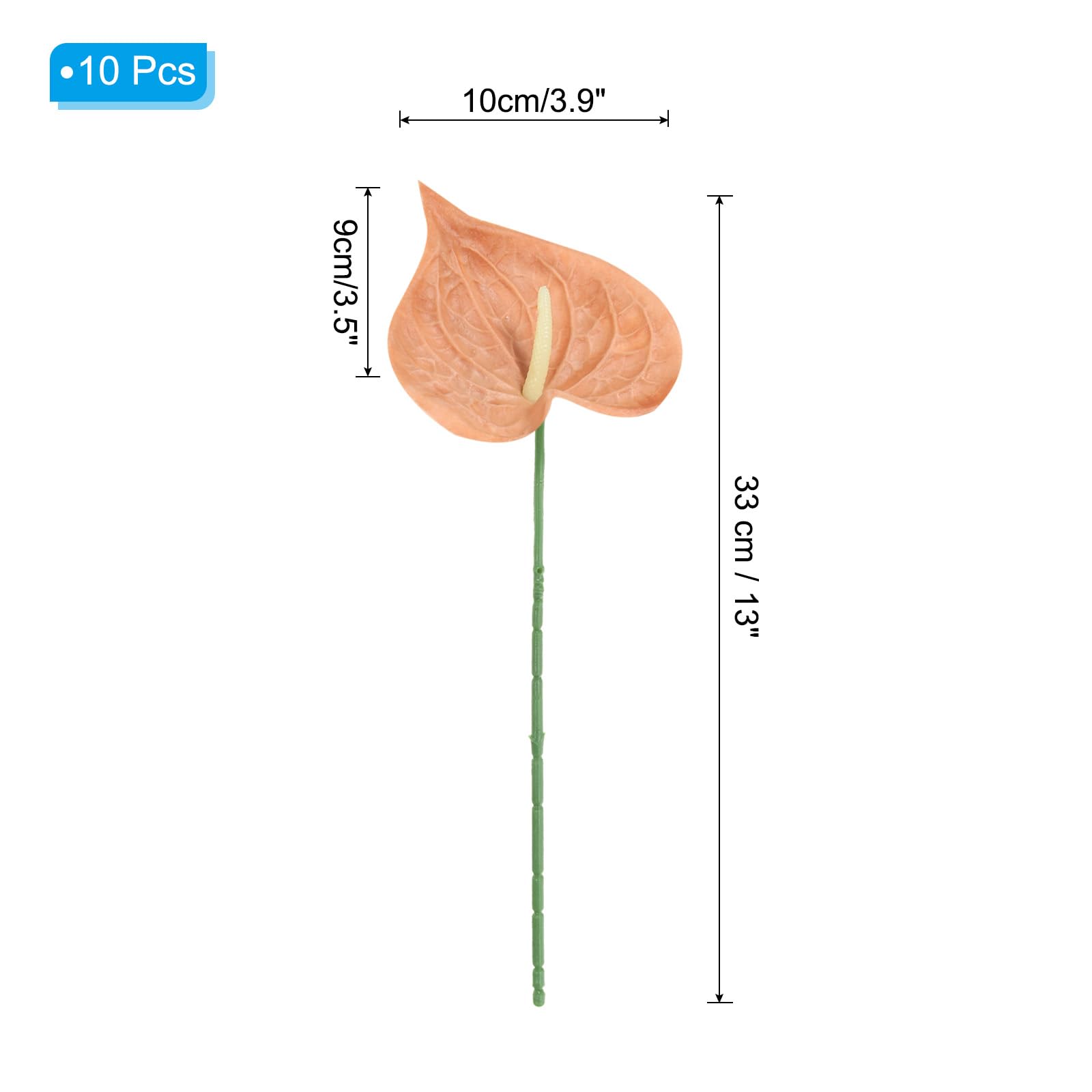 PATIKIL 13" Artificial Anthurium Lily Flowers - Image 2