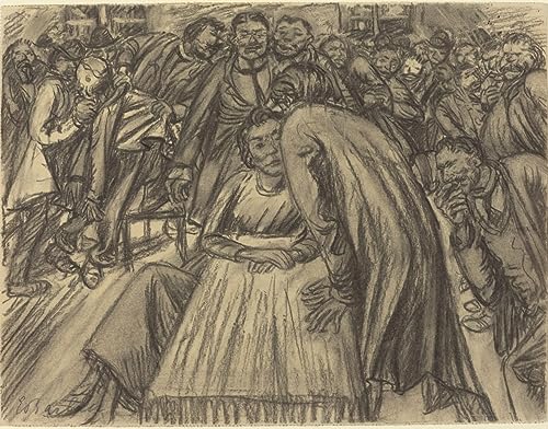 Toile peinture murale 60x90cm habillage grand mur vide salon décoration Ernst Barlach