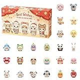 Knit & Comfort Advent Calendar – 24 Days Positive Crochet Animals Christmas Countdown Calendar with Positive Messages for Kids, Families, and Mindfulness Lovers for Birthday, Christmas Gifts (1Pcs)