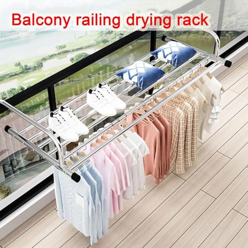 Séchoir à linge intérieur et extérieur idéal pour optimiser l'espace du balcon