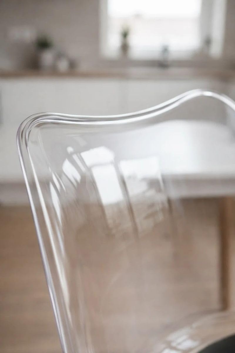 Regalos Miguel - Sillas Comedor - Silla Synk Transparente Asiento - Negro