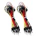 eBoot 130 Pieces Solderless Flexible Breadboard Jumper Wires Cables Line 1P to 1P Male to Male for Arduino Prototype Shield