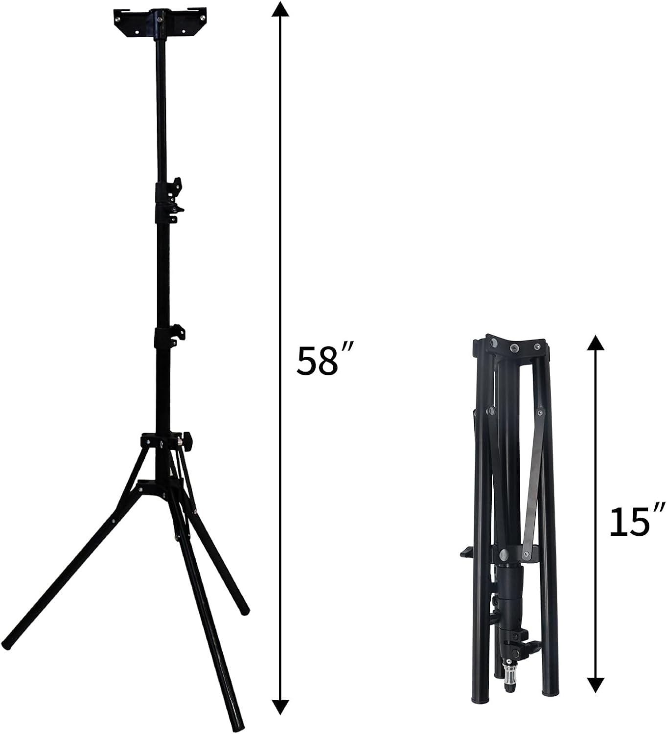 Scoreboard Professional Tripod, Portable Adjustable Length Stand, Easy to Install Bracket